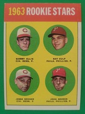 1963 Topps #29 Rookie Stars Sammy Ellis, Ray Culp, Jesse Gonder, John Boozer EX