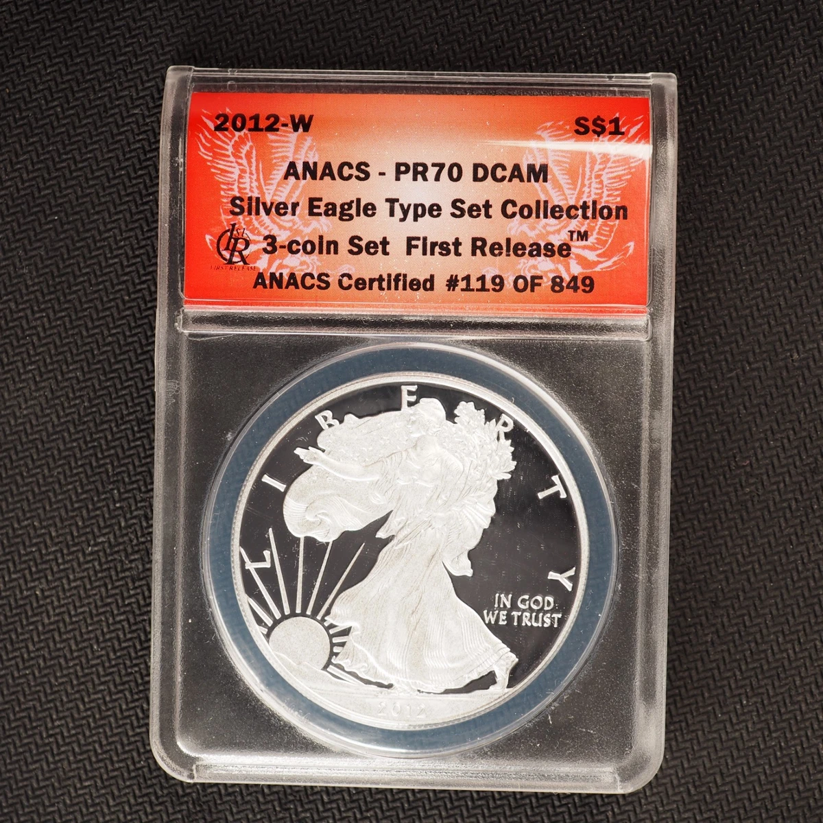 2013年 ANACS PR70 DCAM ハーフダラー銀貨 American Eagle PR 70 Graded Proof ANACS Certified Silver Bullion
