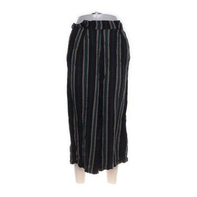 Pull & Bear, Palazzohose, Größe: M, Schwarz/Blau/Mehrfarbig, Viskose #Teb