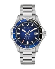 Bulova MARINE STAR 98B466 Sapphire Automatic Stainless Steel Blue