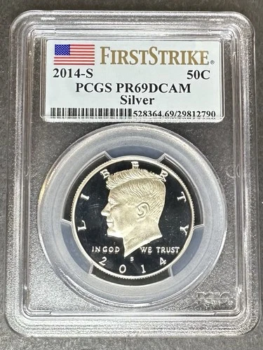 2014-S Silver Proof Kennedy Half Dollar PCGS PR-69 DCAM, Buy 3 Items, Get $5 Off