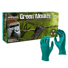 Green Monkey Watson Gloves 4 Mil Disposable Nitrile Biodegradable Powder-Free