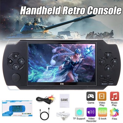 Retro Spielekonsole Handheld Videospielkonsole AV TFT Game Console 8GB TF Karte