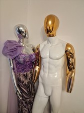 Male and Female Mannequins Clothing Display Stand