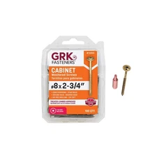 GRK Fasteners #8 x 2-3/4 in Star Drive Washer Head Cabinet Screws 100 Pack