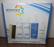 Refreshed Shoe Sneaker Cleaner Protection 5 Piece Shoe Care System Full Size New