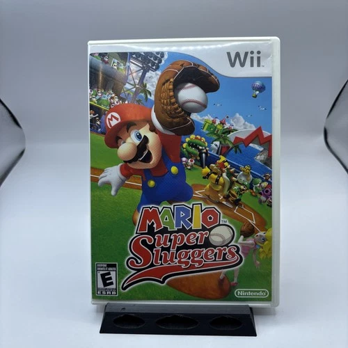 Mario Super Sluggers Nintendo Wii Authentic Game and Case Disc Tested