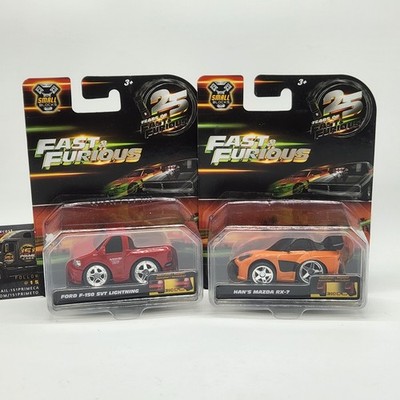 Jada Fast And Furious Small Blocks 25 Hans Mazda Rx 7 & Ford F150