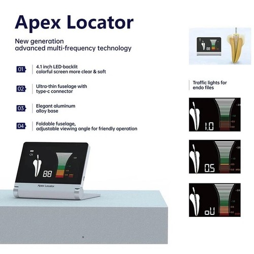 Localizzatore Apex Dentale con Display LCD 5.1” – Apparecchiature Endodontiche Certificate A7 CE - Foto 7 di 20