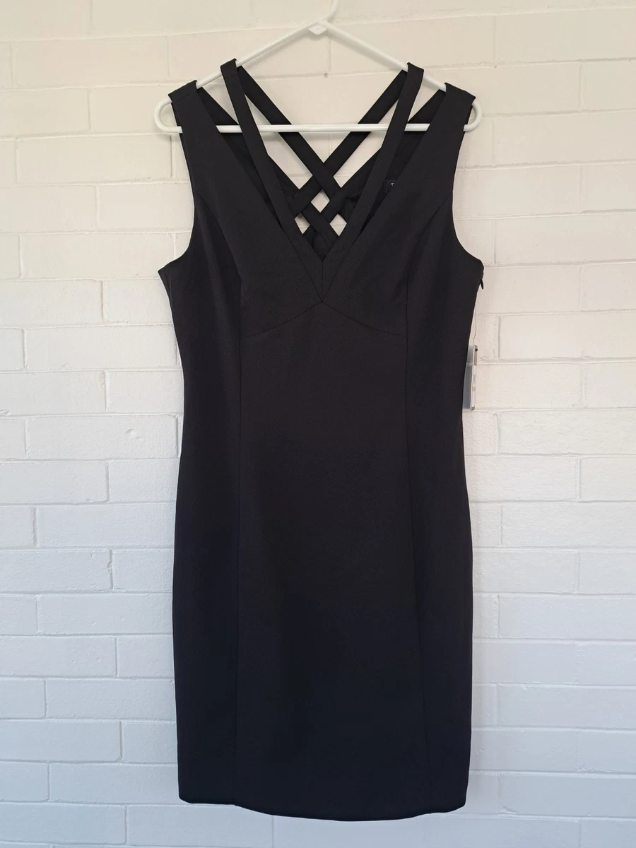 Robe Noire Sans Manches Guess Ashcroft - Taille 2, Neuf Avec étiquettes, Fabriqué Au Vietnam