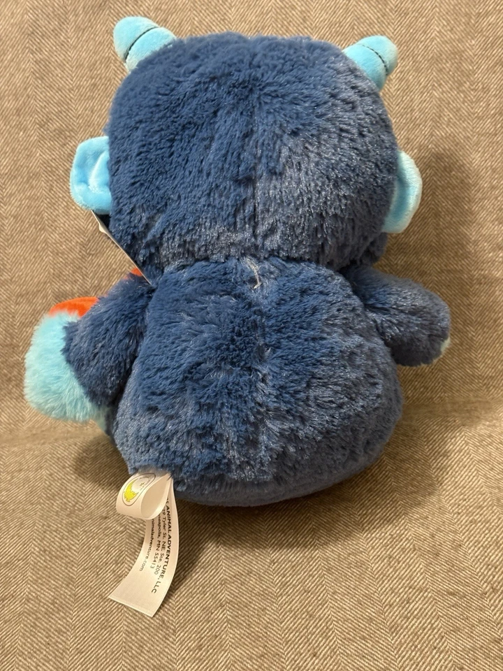 New! 10" Animal Adventure Blue Monster w/ Heart Plush Toy, 2025 Valentine's Day - Image 2 of 4