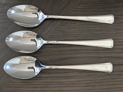 Set Of 3 TableSpoons PINTI 1929 Italy Flatware Leonardo 18/10