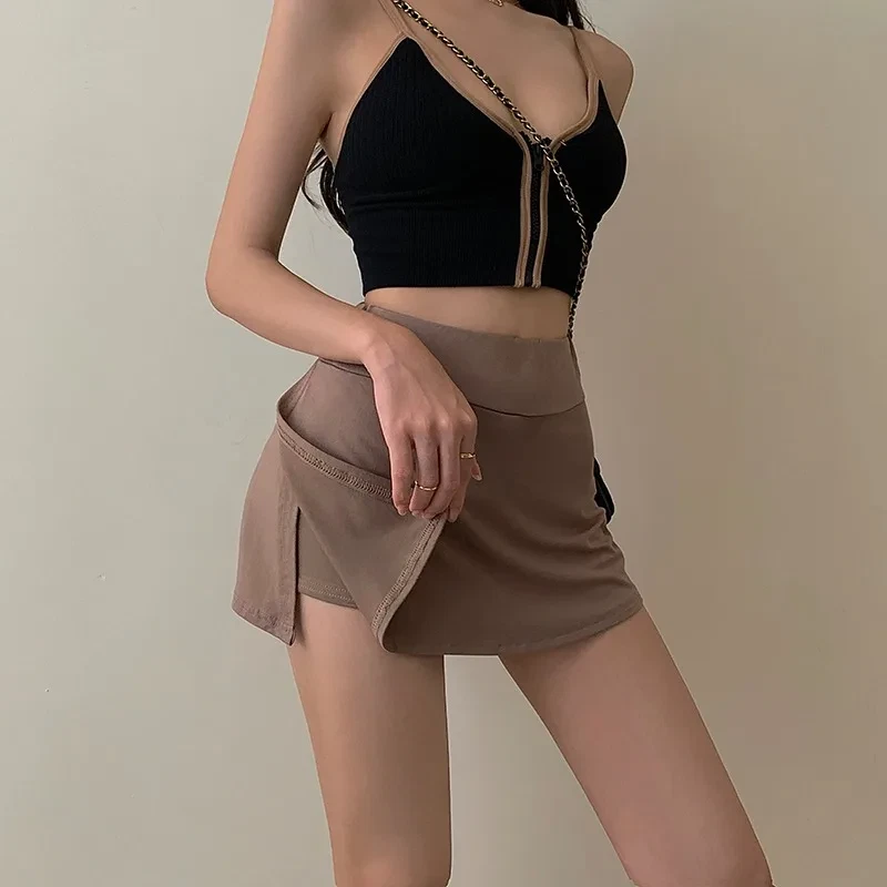 Sexy High Waist Tight Tennis Skirt for Women Summer Sports Hip Short