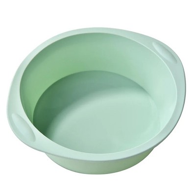 Silicone Round Cake Pan Non-Stick Bakeware for Cake Bread Birthday Party - Easy