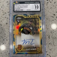 2024 Topps Gilded Collection - #CGA-ML Marco Luciano Blue/Gold Rookie Auto /50