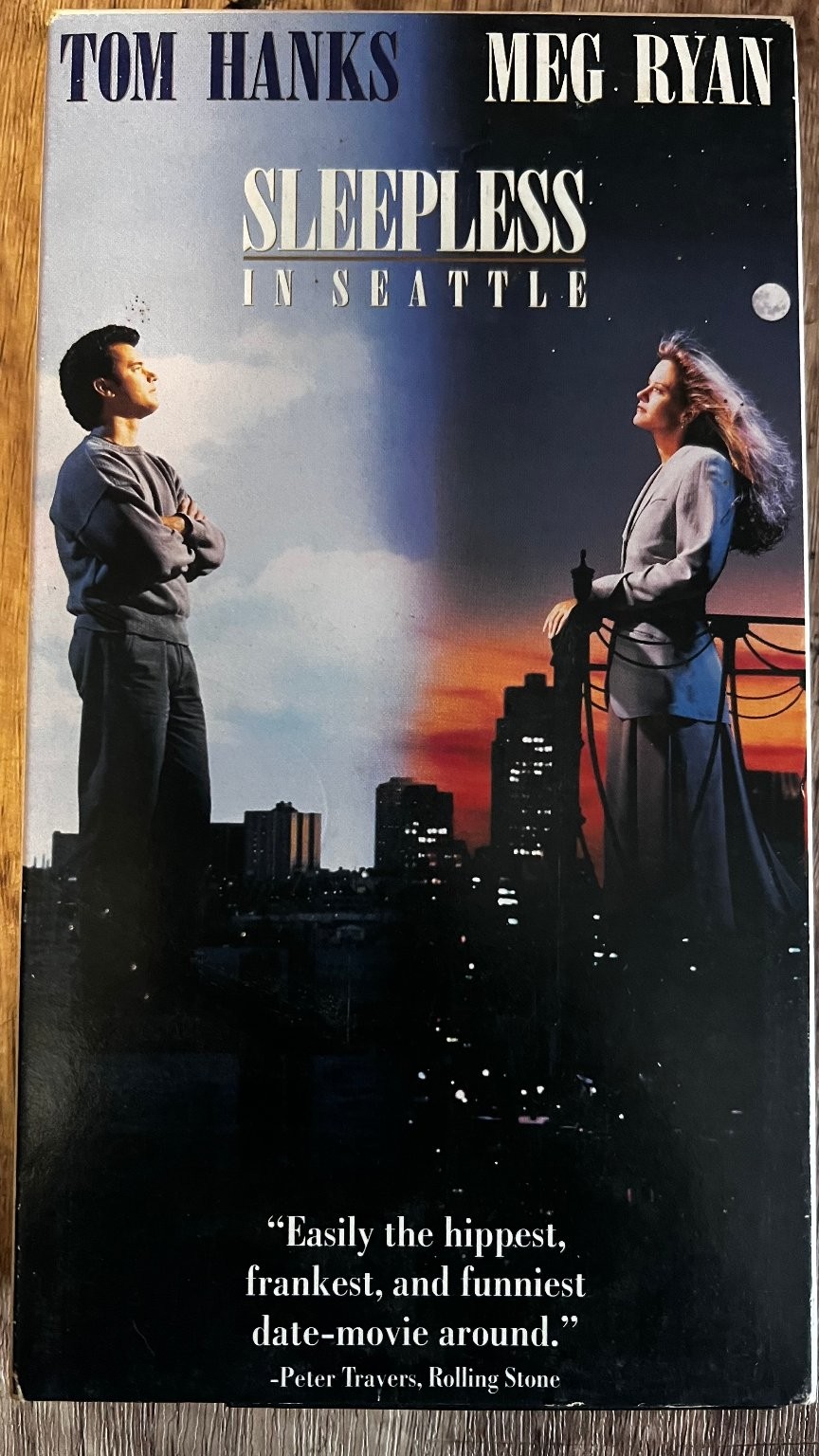 Sleepless in Seattle VHS 1993 Romantic Comedy Original Release Columbia TriStar