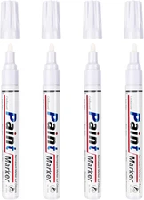 White Paint Pen Permanent Marker Waterproof 4 Pack Outdoor Pens markers for Meta