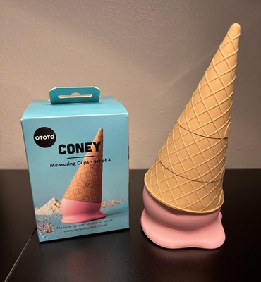 #ad Ototo Ice Cream Cone Measuring Cups 100% Silicone BPA Free Dishwasher Safe $16.95