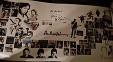 Beatles Paul McCartney 2005  Canvas Rare Merchandising Promo Signed Autographed