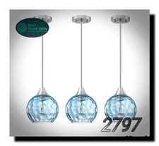 Leading Lighting 3-Pack 1-Light Pendant   Hanging Kitchen Island Light Fixture