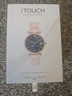 Itouch Hybrid Women's Blush Band Rosegold Bezel Smart Watch