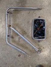 Vintage FORD Truck West Coast Mirror Bracket With Mirror 10" X 6'
