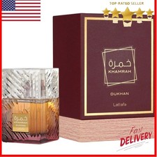 Lattafa Khamrah Dukhan for Unisex Eau de Parfum Spray, 3.4 Ounce / 100 ml
