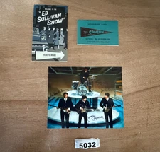 Beatles VINTAGE ED SULLIVAN SHOW TICKETS-CAVERN CLUB MEMBERSHIP CARD-PHOTO-5032