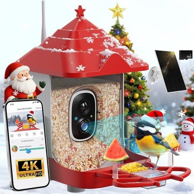 Smart Hummingbird Feeder with Camera , AI Identify, Instant Notific