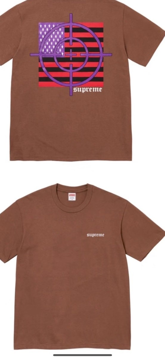 In Hand Supreme Target Tee Brown Size: L | eBay