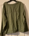 Ellen Tracy Women Plus Size 3X JacketLinen Blend Olive Pockets Mint Condition — photo 4