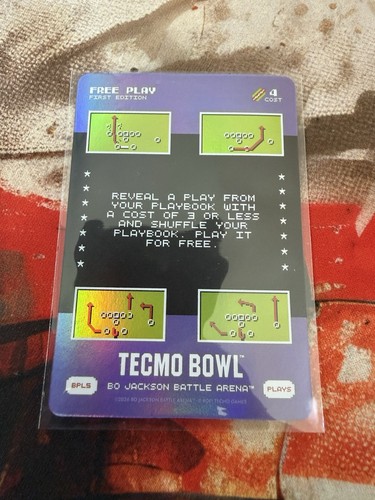 Bo Jackson Battle Arena Tecmo Bowl First Edition Foil Free Play BPL5 Plays