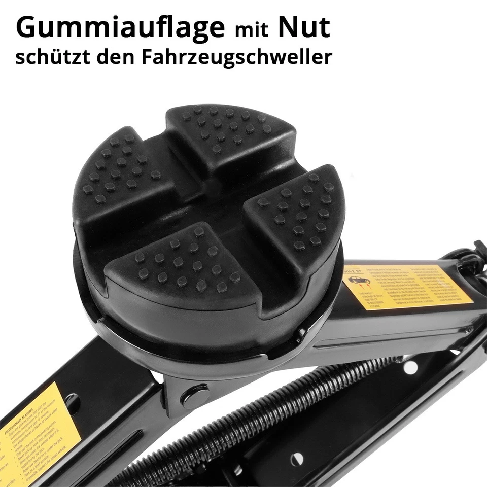 STAHLWERK Scherenwagenheber 2000 kg Autoheber manuell Kfz-Wagenheber mit Ratsche - Bild 2 von 4