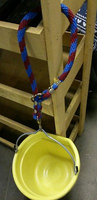 Horse Bucket Strap/gate strap Amish made candy cane colors woow!!!!