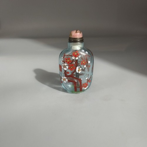 China, collected in Beijing, pure hand-painted, glass, snuffbox - Picture 6 of 8