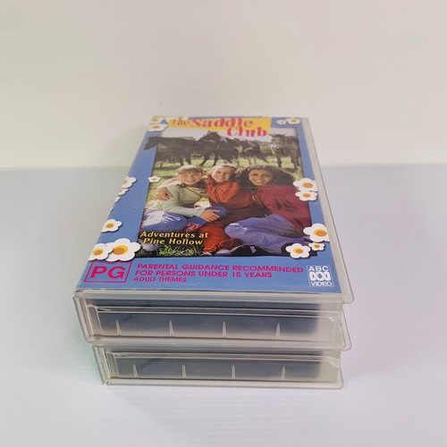 2x The Saddle Club VHS Video Tape Pine Hollow Horse Crazy Kids Children's Horses - Picture 4 of 12