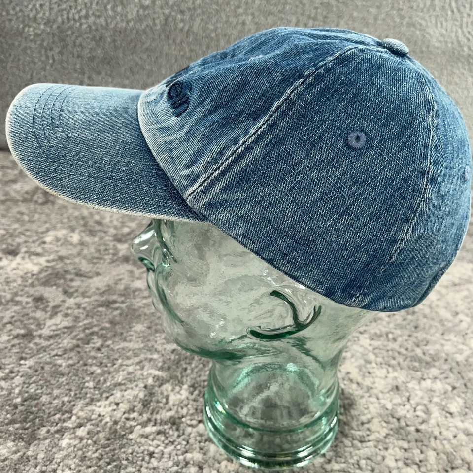 Gorra De Colección Calvin Klein Para Mujer Talla Única Azul Denim Años 90 Y2K Logo Cosido Foto 3 de 4