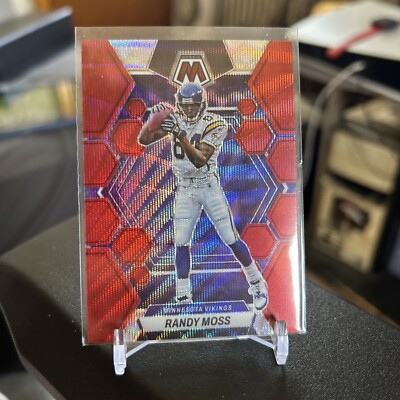 2023 Panini Mosaic #155 Randy Moss Red Wave Mosaic /9 MINNESOTA VIKINGS NFL