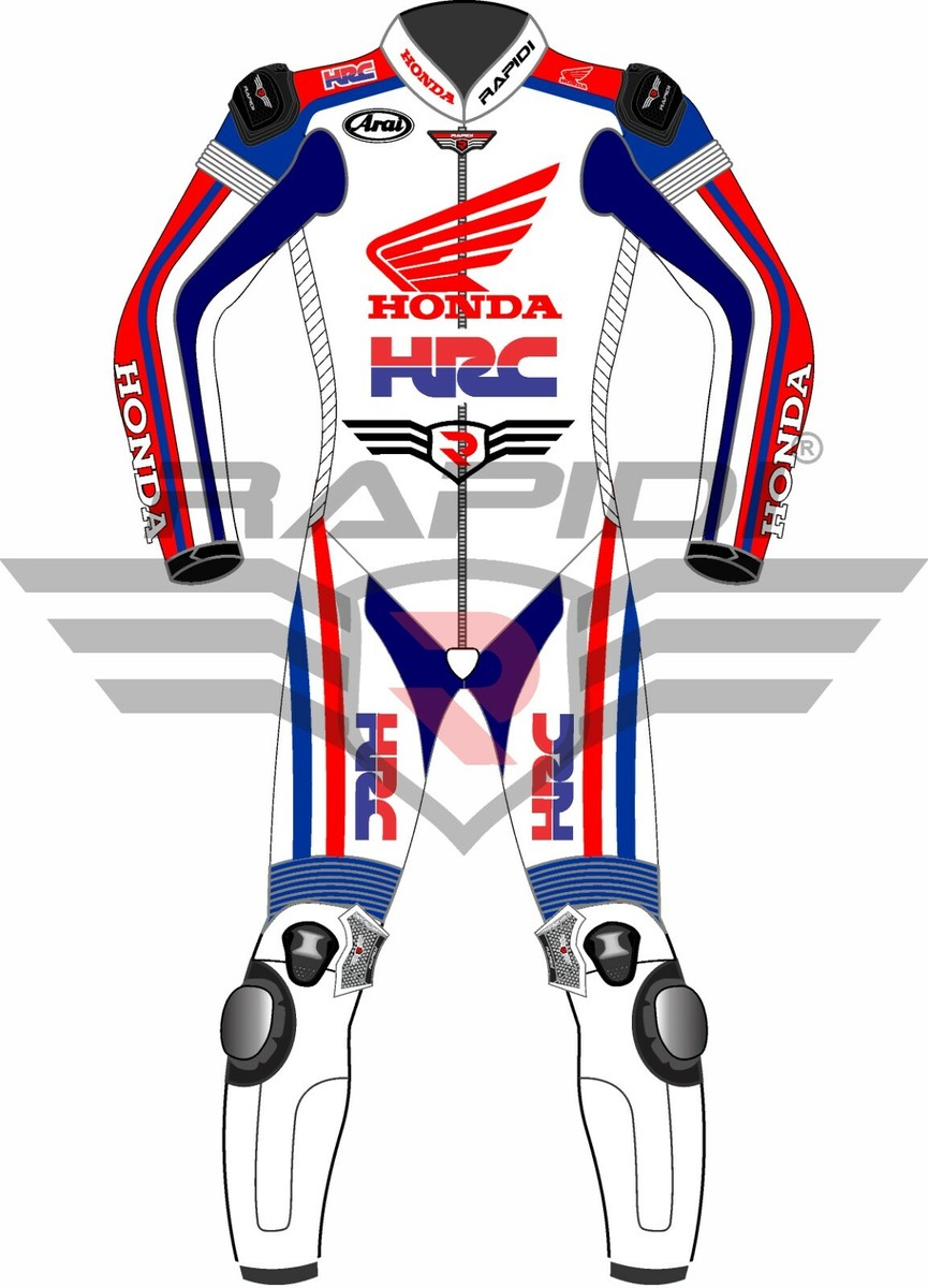 HONDA HRC SHOEI レーシングスーツ RAPIDI HONDA HRC MOTORCYCLE MOTORBIKE LEATHER RACING SUIT ALL SIZE