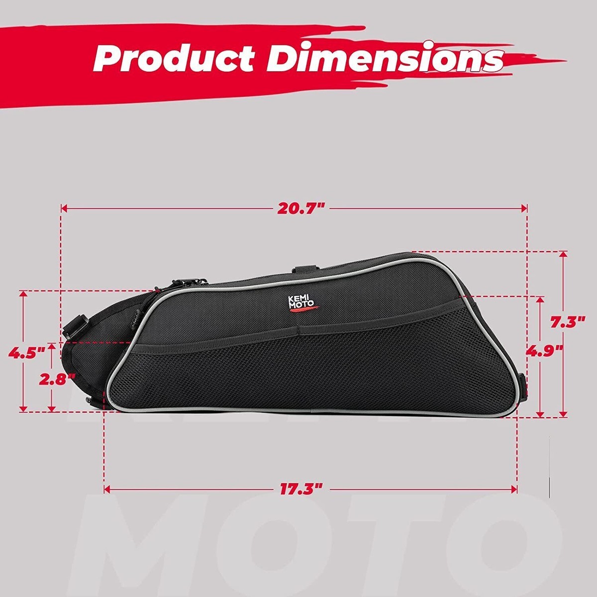 KEMIMOTO 2-Piece Lower Door Panel Storage Bag For Can-Am Maverick X3 - Water Resistant