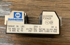 MARATHON 4100008 F30A2B FUSE HOLDER 2 POLE 30A 250V