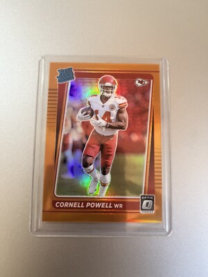 Cornell Powell Kansas City Chiefs Panini Optik NFL 2021 BEWERTET ROOKIE ORANGE/299