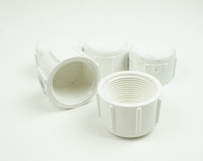 Charlotte Pipe 1-1/4 in. FPT Threaded PVC Schedule 40 Cap (5-Pack)