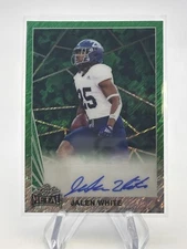 JALEN WHITE 2024 LEAF METAL GREEN SHIMMER AUTOGRAPH /7 PACKERS