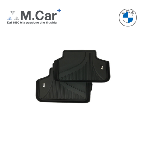 Tappetini in gomma posteriori logo Originali BMW Serie 5 G30 G31 | 51472446336 - Foto 1 di 1