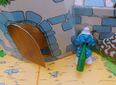 188 Smurf Drink Bottle Green Smurf Puffo Puffi Smurf Smurf s/PUB