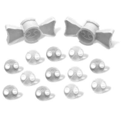 EZ VPS Connector Impression Material Transfer Set White: 5 Connectors&100