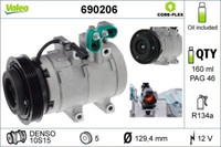 Valeo 690206 Kompressor, Klimaanlage FüR Hyundai KIA