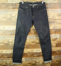 A.P.C. Petit standard Jean Size 31 Japanese Selvedge Button Indigo Denim