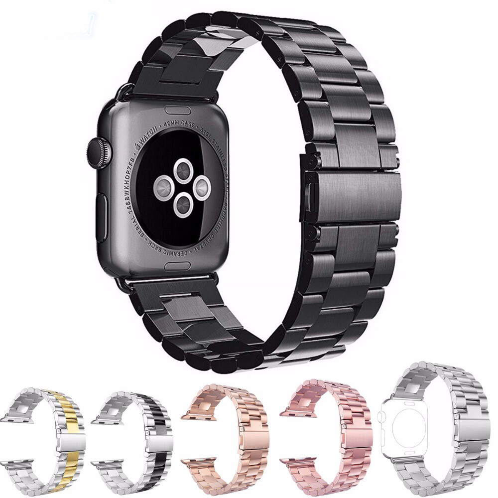 For Apple Watch Series SE 43 Stainless Steel Wrist iWatch Band - Main Image